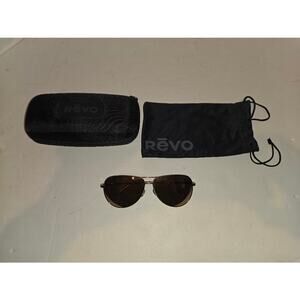 REVO Aviators RELAY PETITE Rose Gold/Champagne, Like New W/ Hard Case And Sleeve
